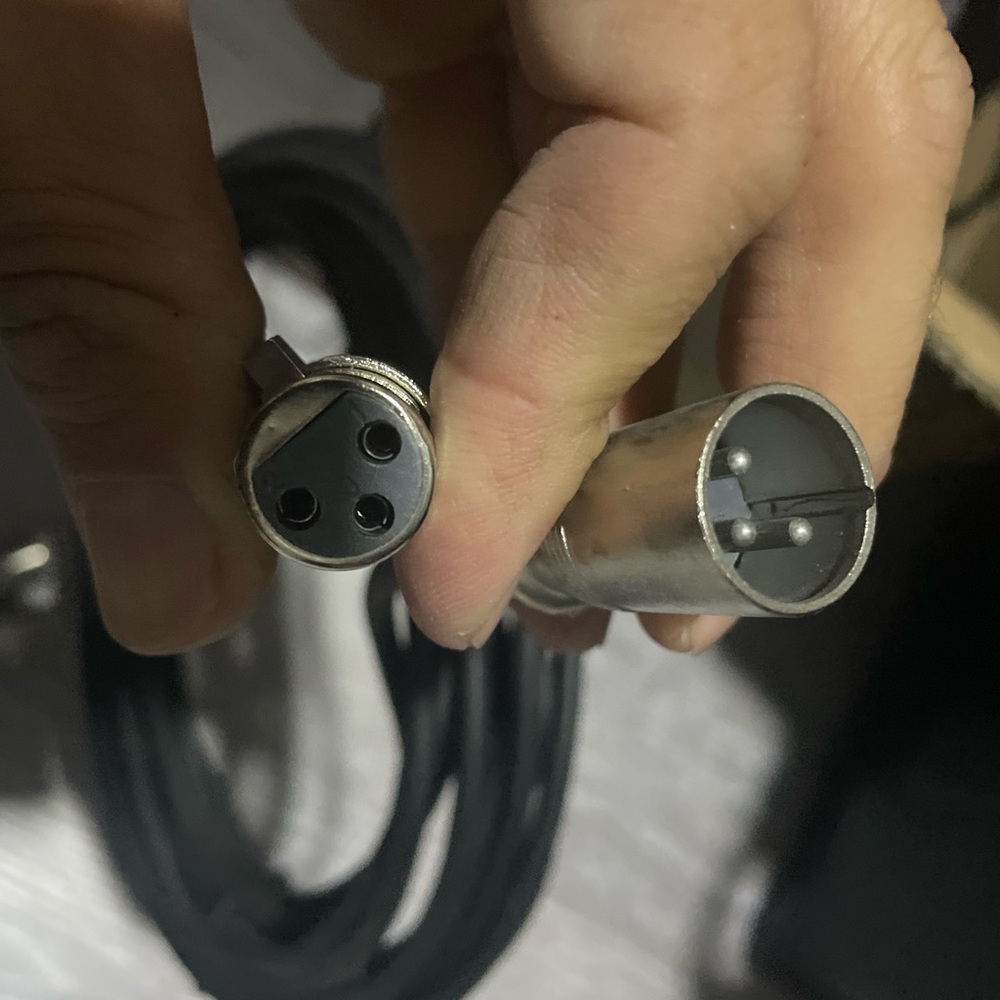 Audio cords XLR 3 pc set new